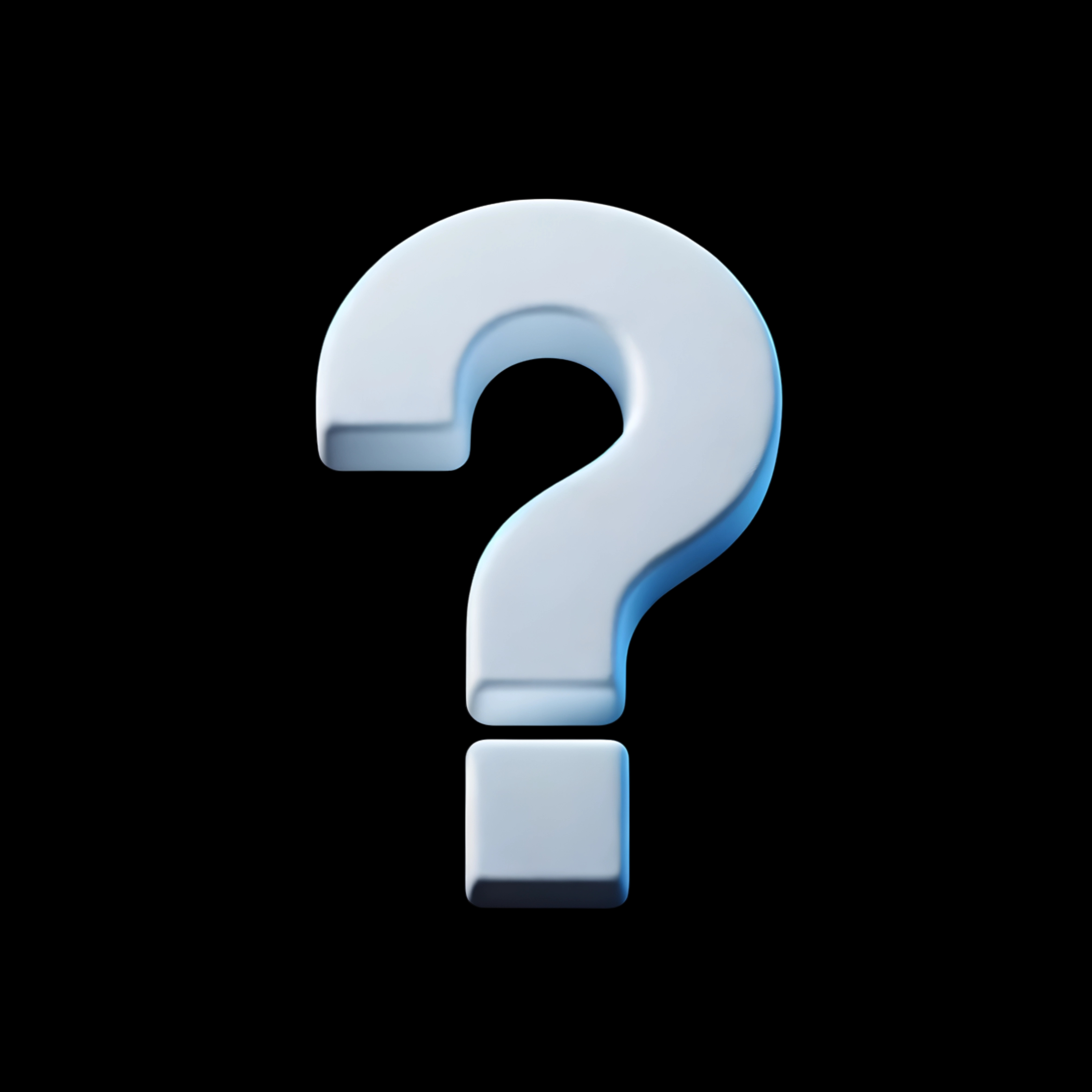 matte-white-render-of-question-mark